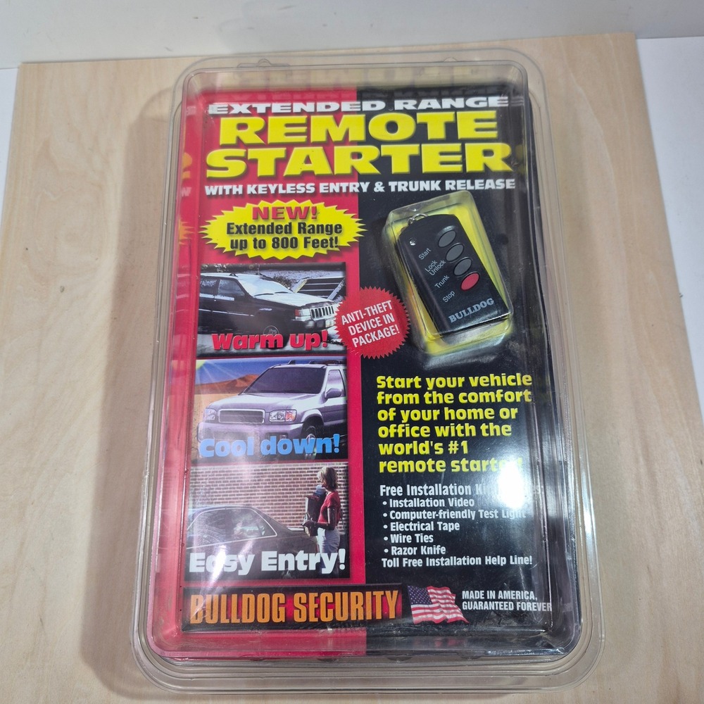 Bulldog Security‎ Extended Range Remote Starter Keyless Entry Trunk Release